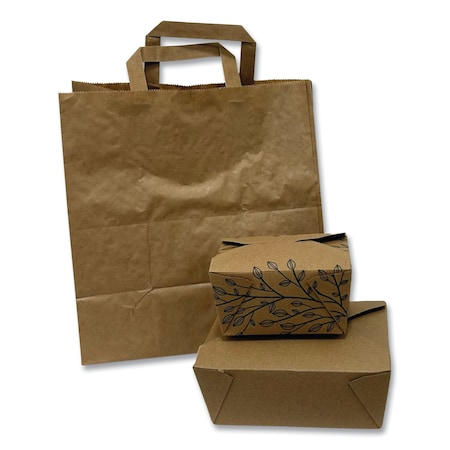 Kraft Paper Bags, 11 X 7 X 12, Kraft Brown, 250PK